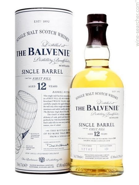 The Balvenie Single Barrel First Fill 12 Year Old Single Malt Scotch Whisky