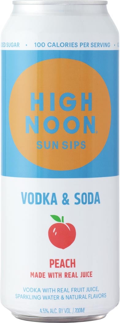 High Noon Peach Vodka Soda Can