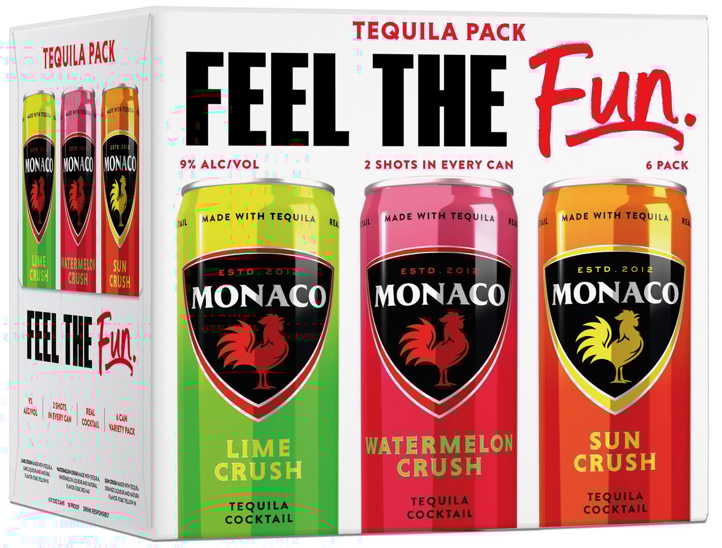 Monaco Tequila Variety Pack 6-Pack
