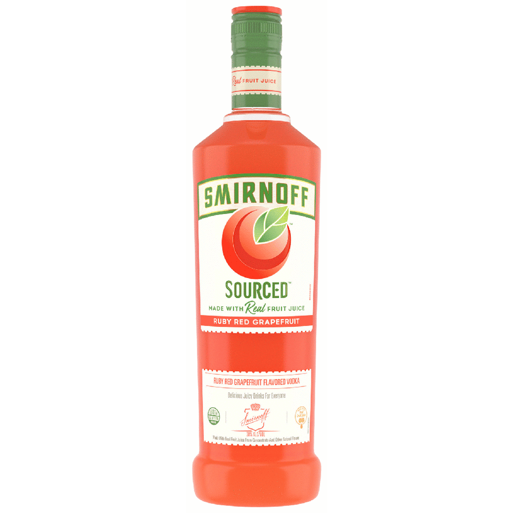 Smirnoff Sourced Ruby Red Grapefruit Flavored Vodka