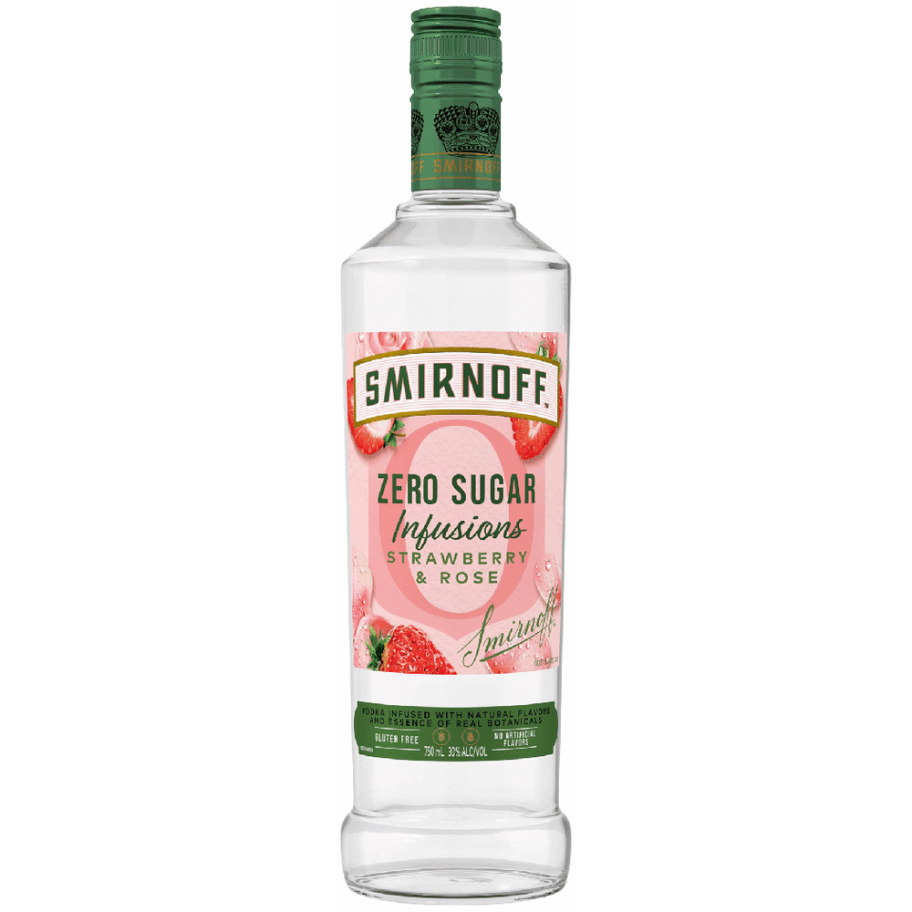 Smirnoff Seltzer Zero Sugar Strawberry Rosé