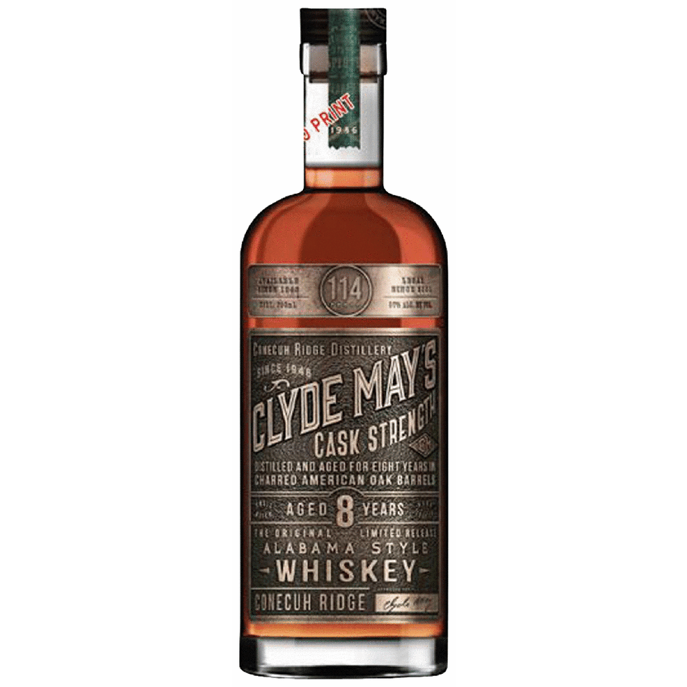 Clyde May's 8 Year Old Cask Strength Straight Rye Whiskey