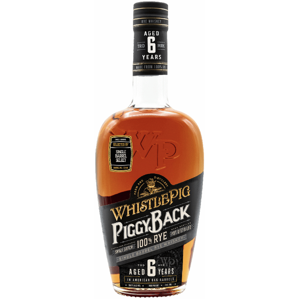 WhistlePig Single Barrel 6 Year Old Rye Whiskey
