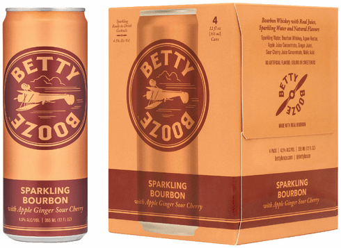 Betty Booze Sparkling Bourbon with Apple Ginger Sour Cherry