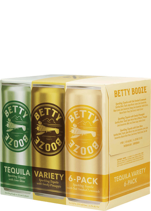 Betty Booze Sparkling Tequila Cocktail Variety Pack
