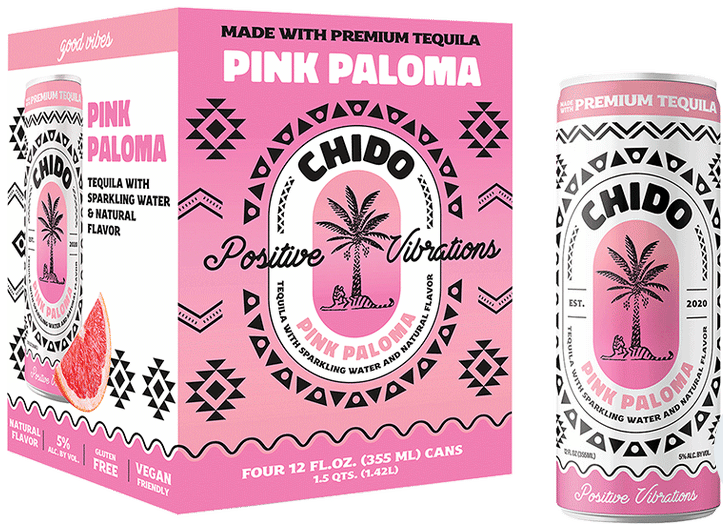 Chido Pink Paloma Tequila Seltzer (4-Pack)