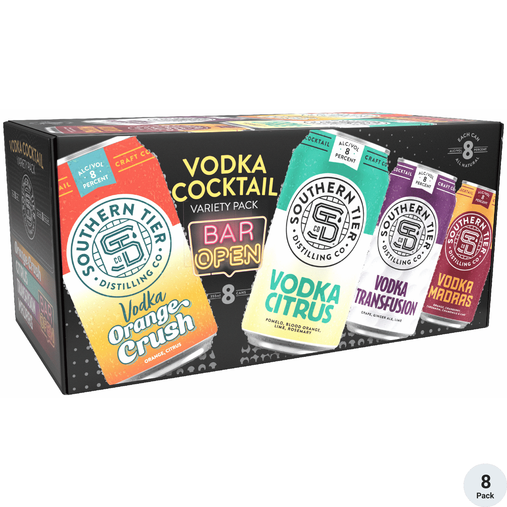 Southern Tier Distilling Craft Vodka Seltzer Variety 8-Pack