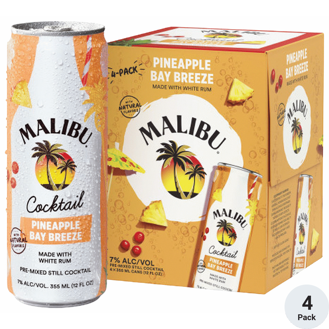 Malibu Cocktails Pineappole Baybreeze