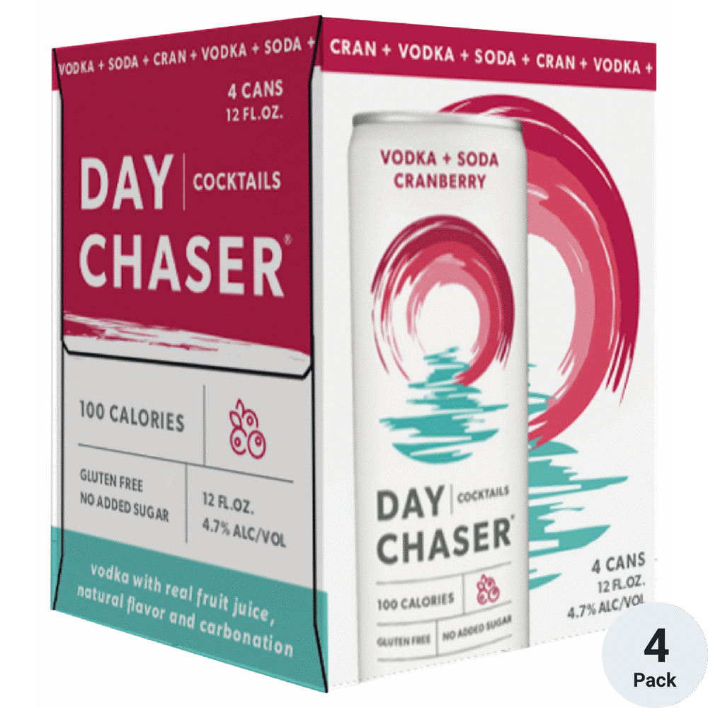 Day Chaser Cranberry Vodka Seltzer (4-Pack)