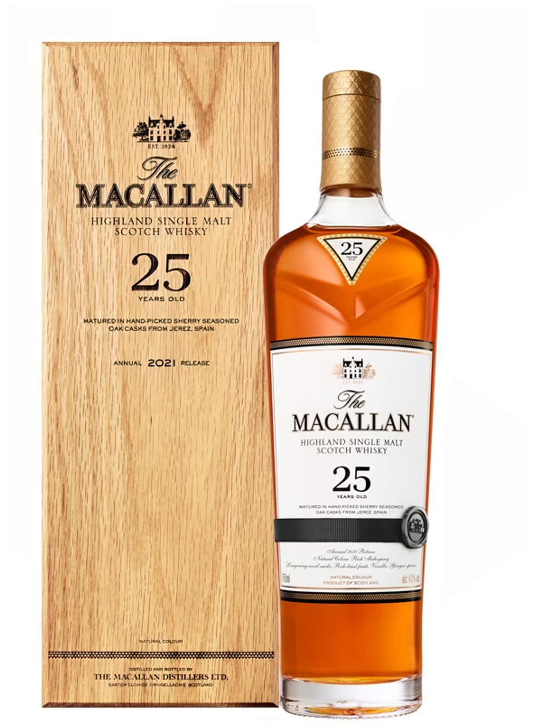 The Macallan 25 Year Old Sherry Oak Single Malt Scotch Whisky