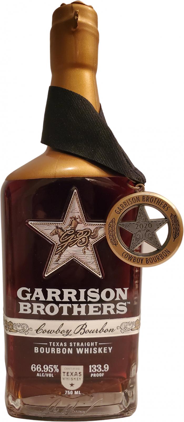 Garrison Brothers Cowboy Bourbon Texas Straight Bourbon Whiskey
