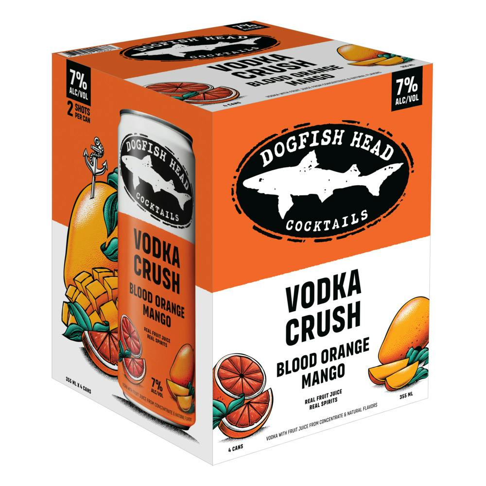 Dogfish Head Spirits Blood Orange & Mango Vodka Crush (4-Pack)