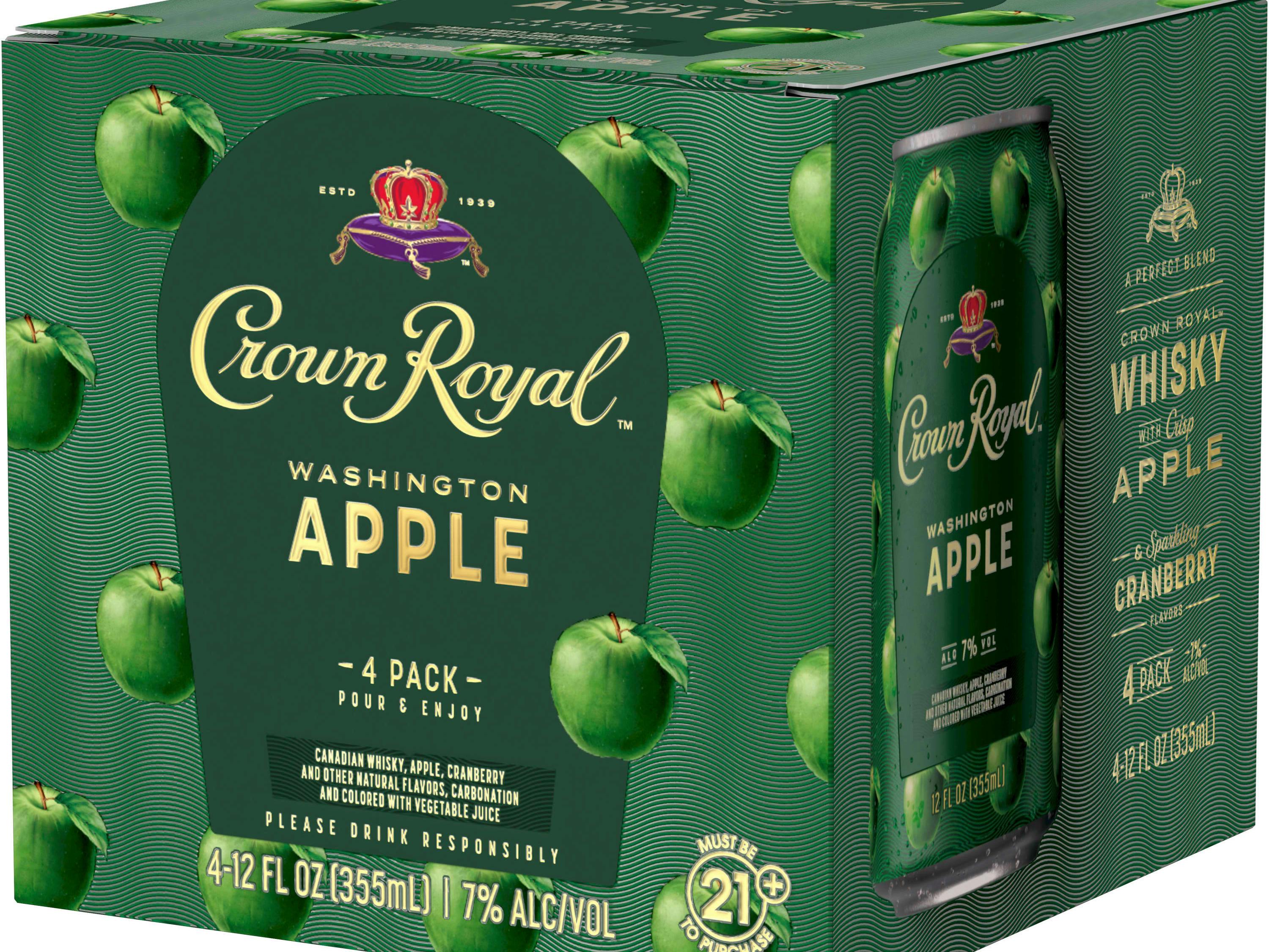 Crown Royal Cans Whiskey Apple