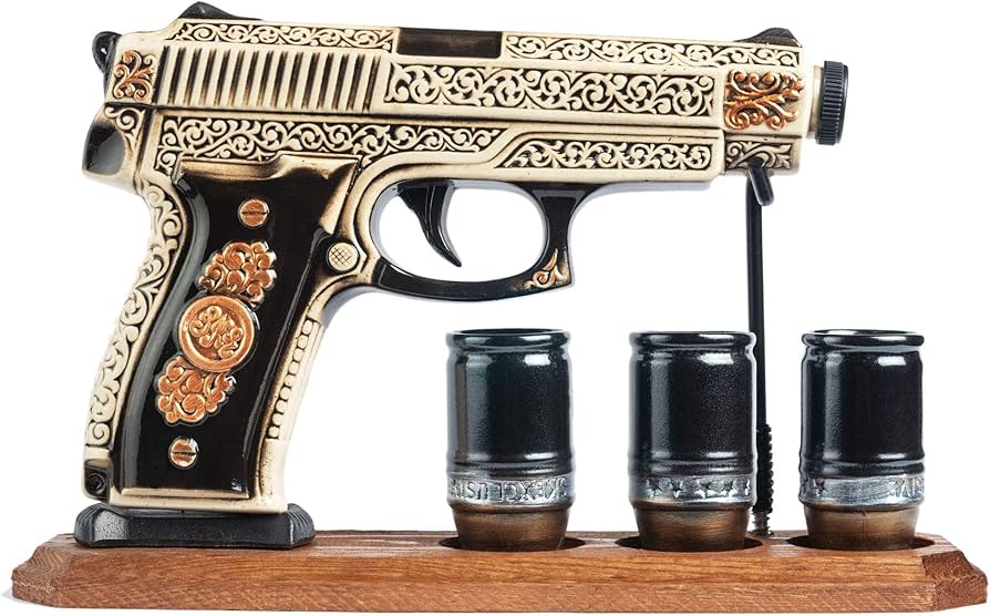 5 Star Brandy Pistol Gift Bottle