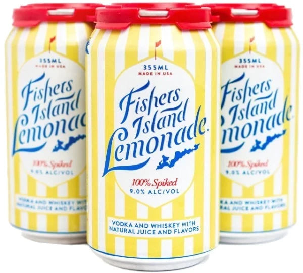 Fishers Island Nude Peach Lemonade Canned Cocktail (4-Pack)