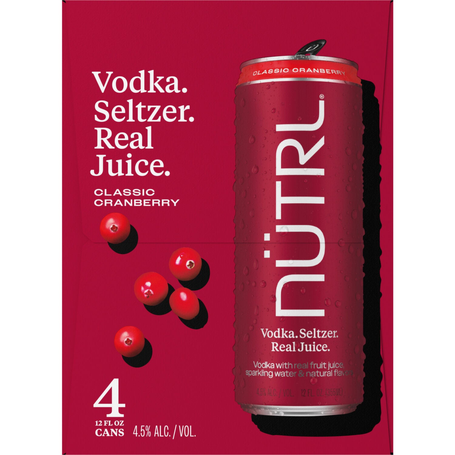 Nutrl Vodka Cranberry 4-Pack