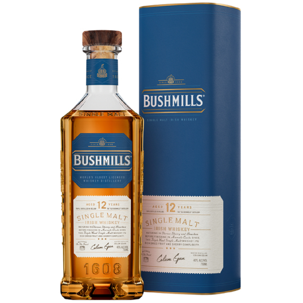 Bushmills 12 Year Old Single Malt Irish Whiskey