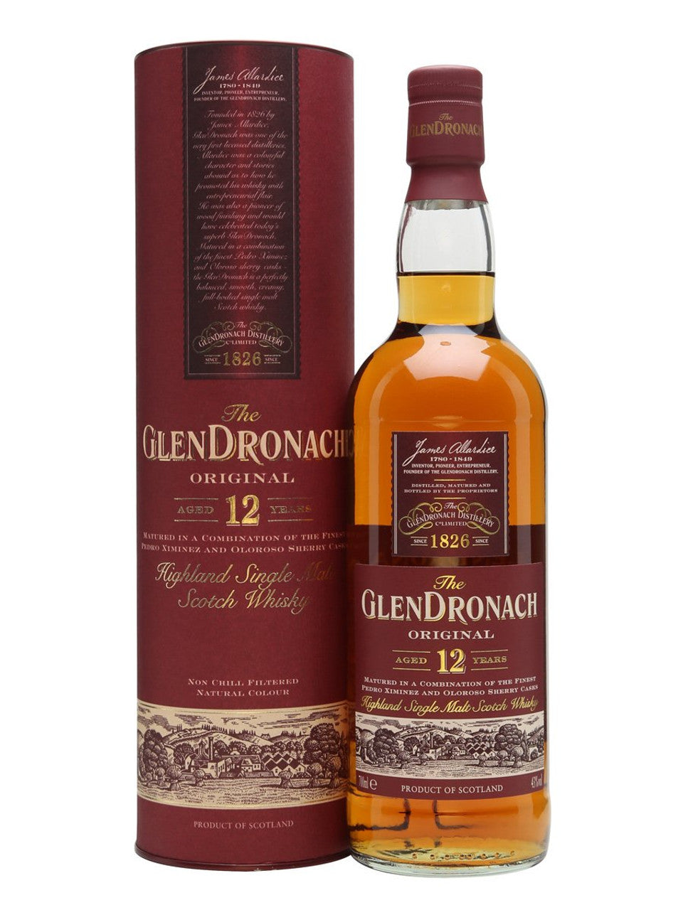 The GlenDronach Original 12 Year Old Highland Single Malt Scotch Whisky