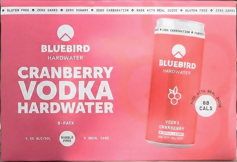 Bluebird Premium Vodka Seltzer Cranberry Variety 8-Pack