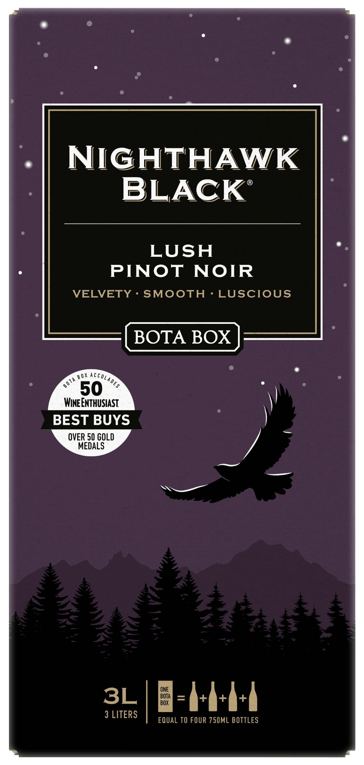 Bota Box Nighthawk Black Dark Malbec
