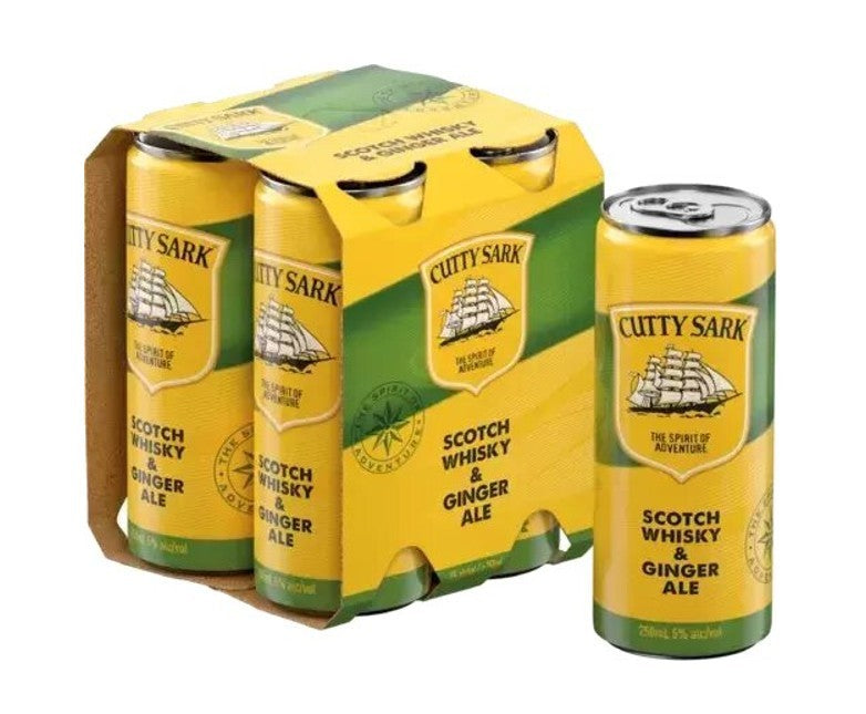 Cutty Sark 4Pk Scotch Ginger Ale