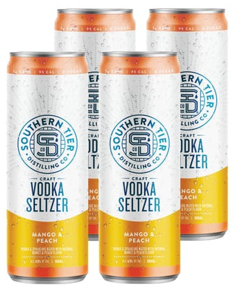 Southern Tier Distilling Mango & Peach Craft Vodka Seltzer (4-Pack)