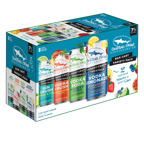 Dogfish Head Spirits Bar Cart Ready-to-Drink Cocktail Variety Pack (8-Pack)