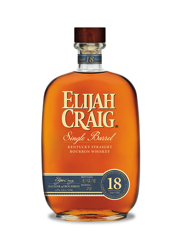 Elijah Craig 18 Year Old Single Barrel Kentucky Straight Bourbon Whiskey