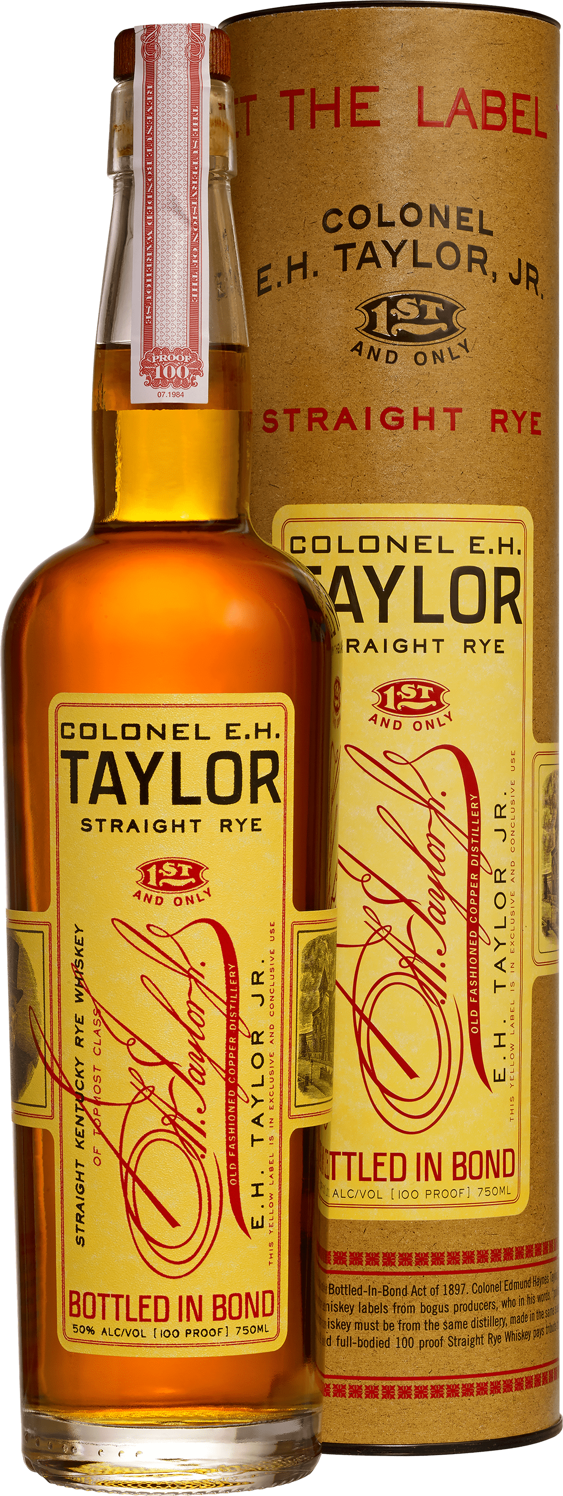 Colonel E.H. Taylor, Jr. Straight Rye Whiskey Bottled in Bond