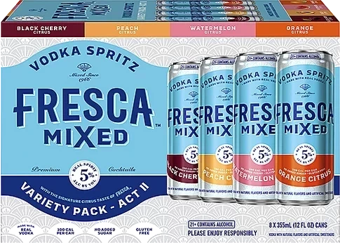Fresca Mixed Vodka Spritz Variety Pack – Act II (8-Pack)