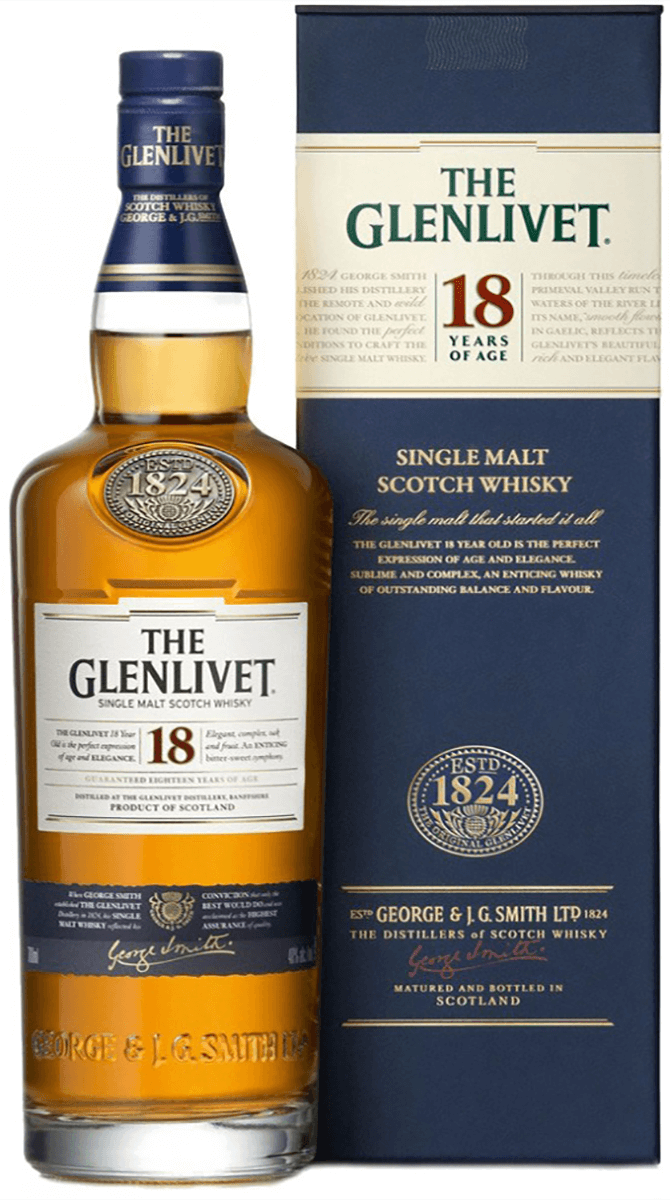 The Glenlivet 18 Year Old Single Malt Scotch Whisky