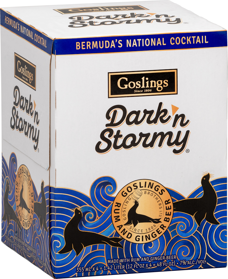 Goslings Dark 'n Stormy Ready-to-Drink Cocktail (4-Pack)
