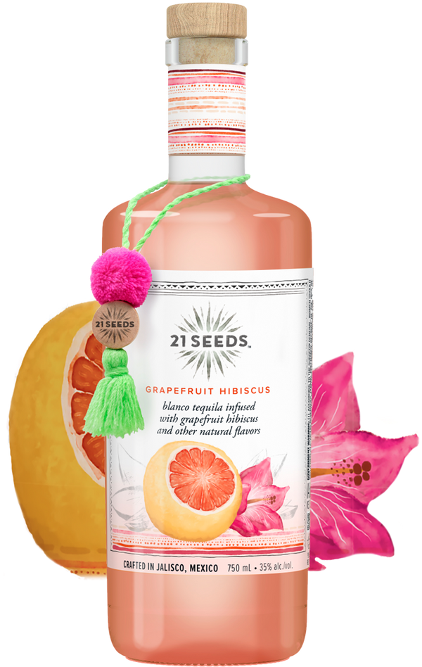 21 Seeds Grapefruit Hibiscus Infused Tequila