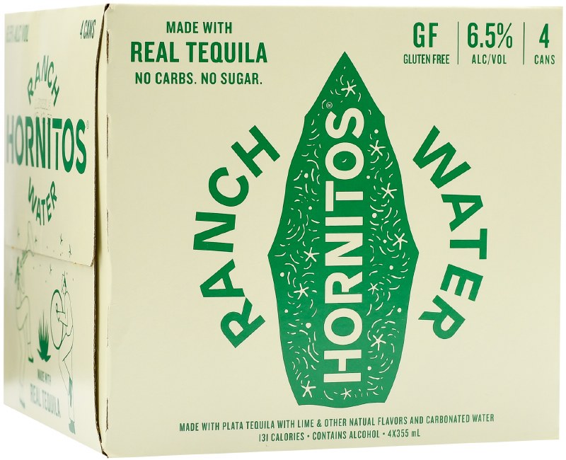 Hornitos Hard Tequila Seltzer Ranch Water (4-Pack)