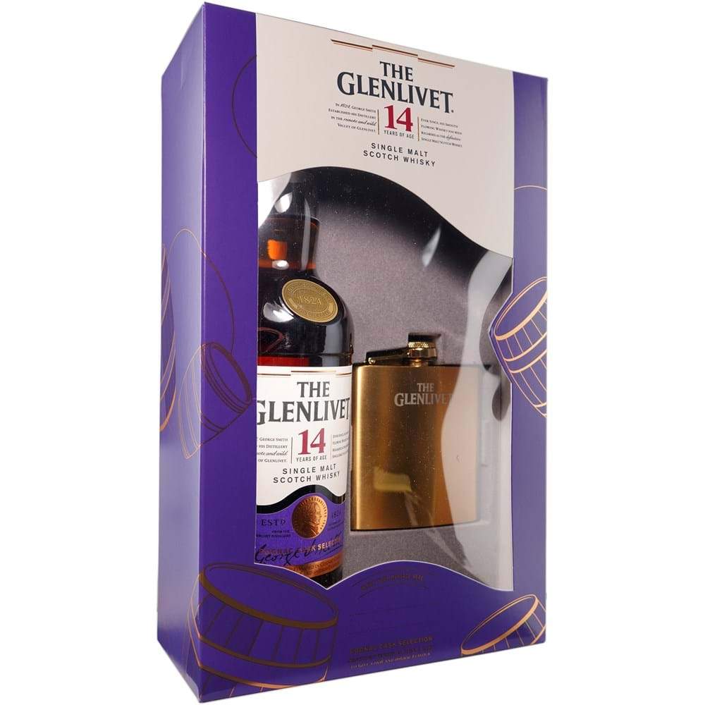 The Glenlivet 14 Year Old Single Malt Scotch Whisky Gift Set