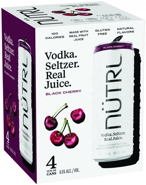 NÜTRL Vodka Seltzer Black Cherry (4-Pack)