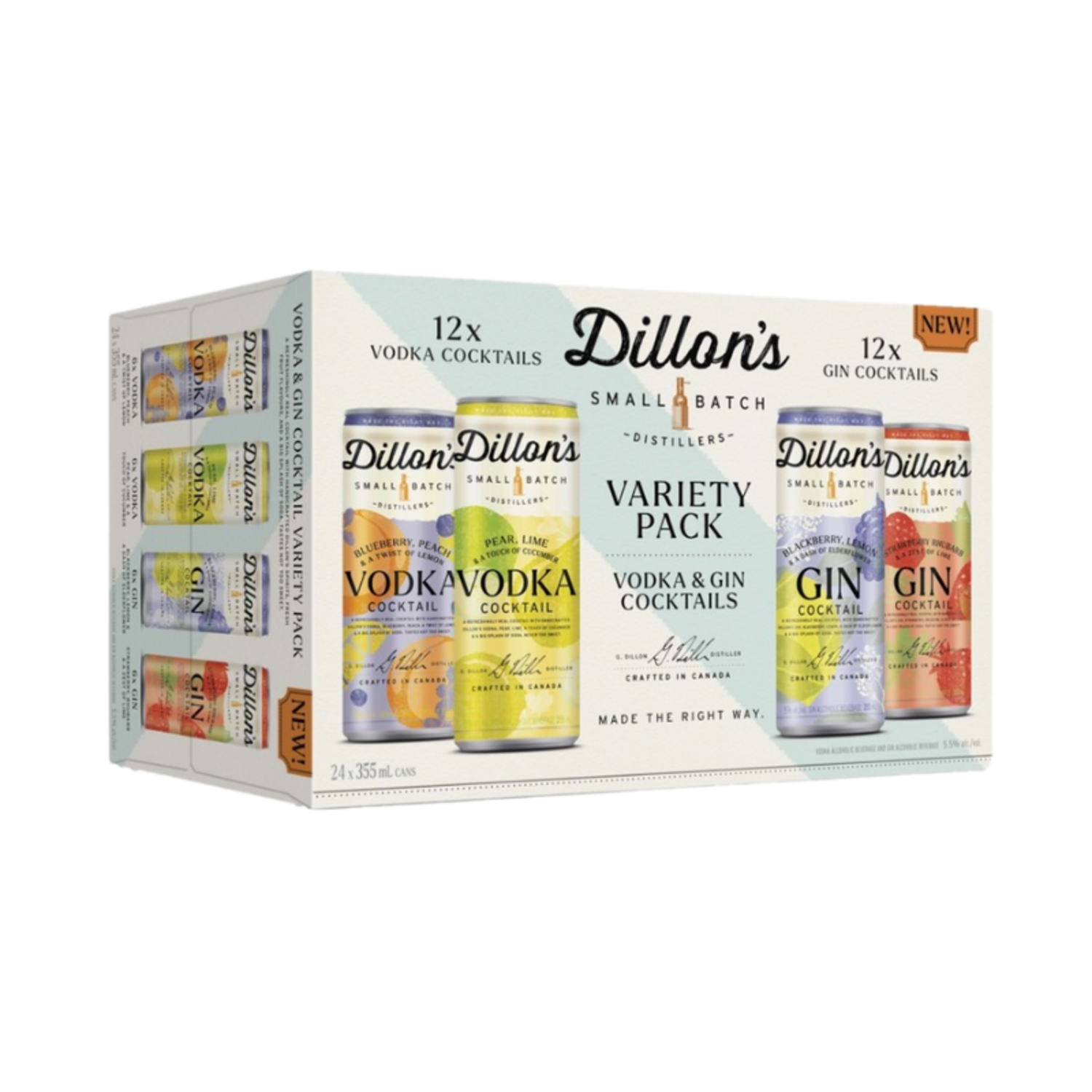 Dillon's Gin Ready-to-Drink Cocktail Variety Pack (8-Pack)