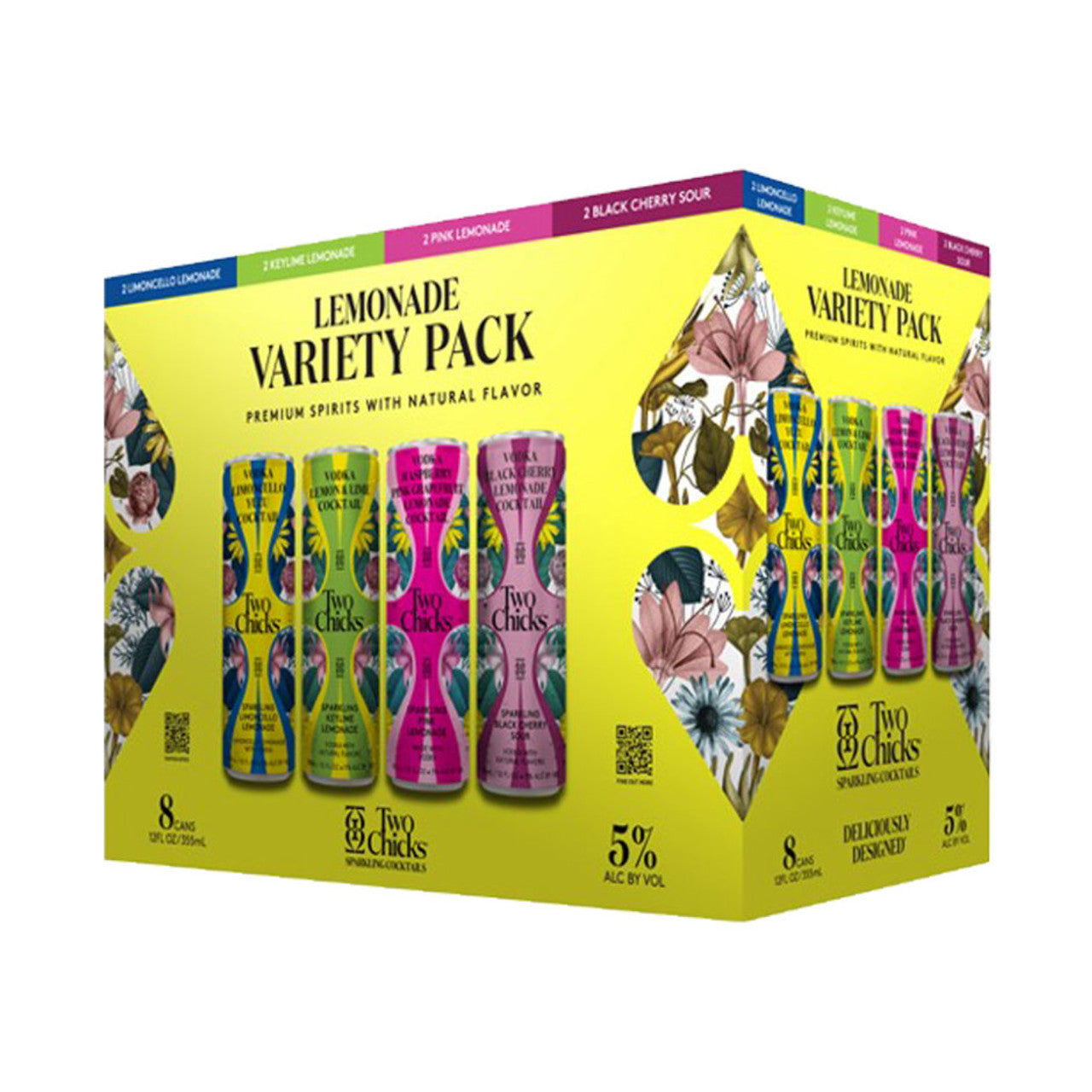 Two Chicks Lemonade Cocktail Variety 8-Pack
